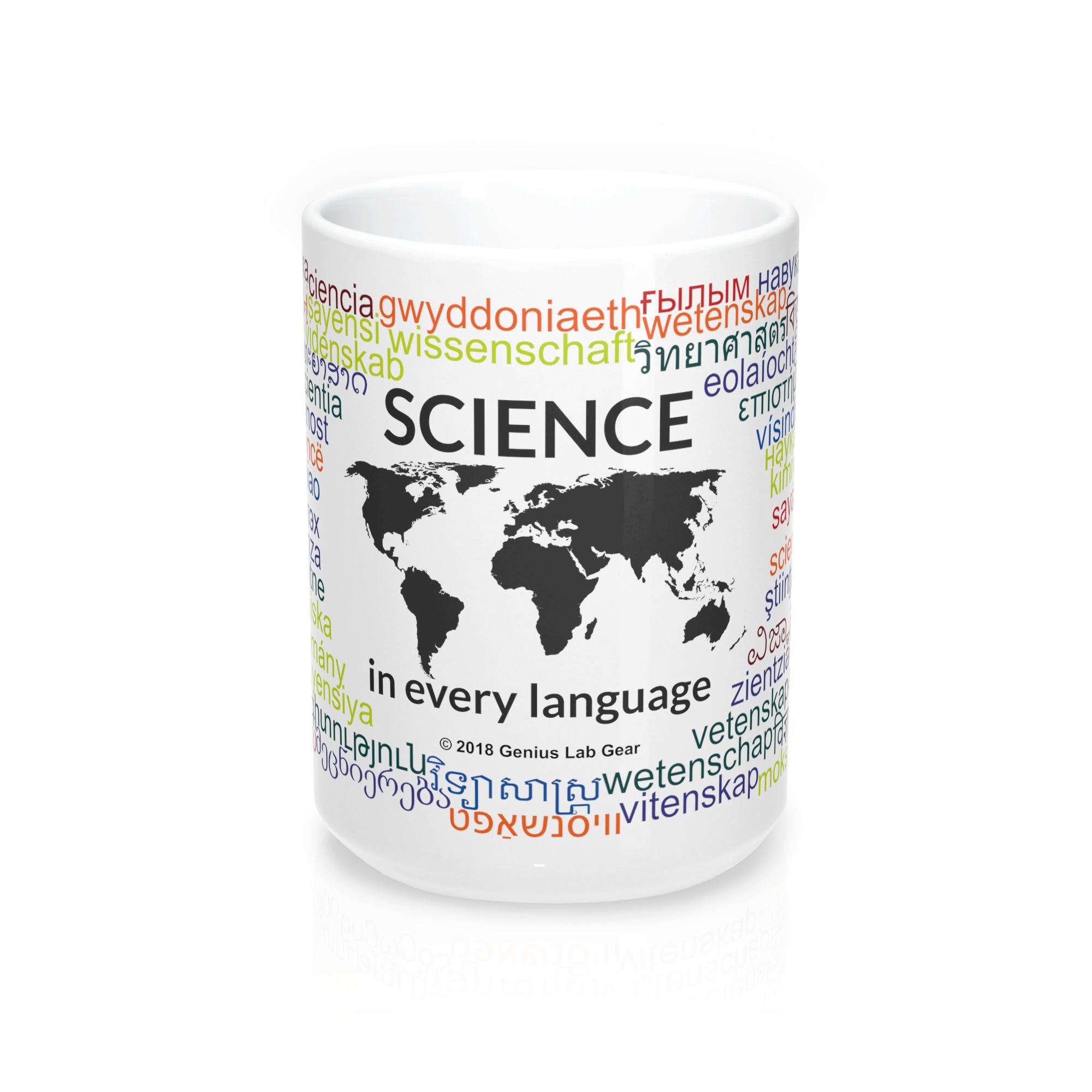 GLG - Science in every language coffee mug