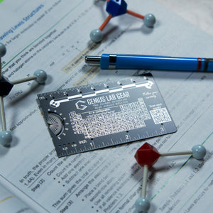 Genius Lab Gear's teenage science gift with periodic table and chemistry equations