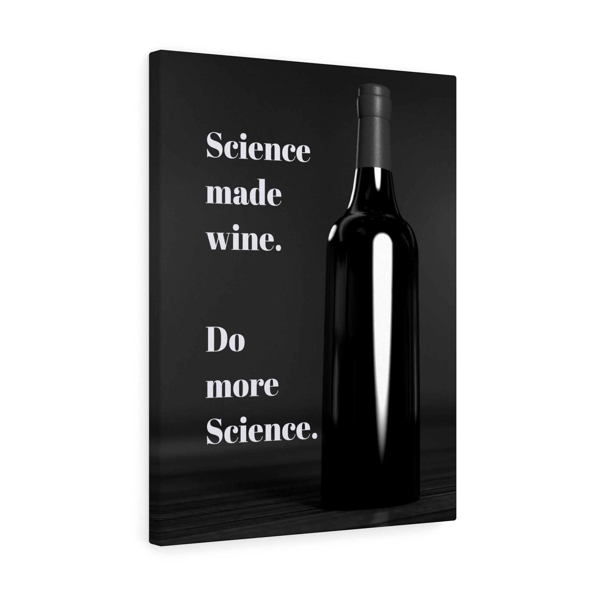 GLG - Science made wine. Do more science canvas wrap print