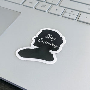 Marie Curie physics sticker