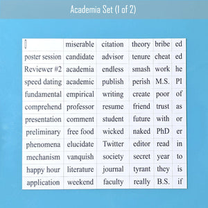Academia word magnet set 1 by Genius Lab Gear