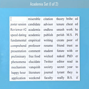 Academia word magnet set 1 by Genius Lab Gear