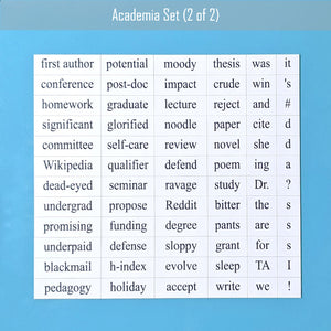 Academia word magnet set 2 made by Genius Lab Gear