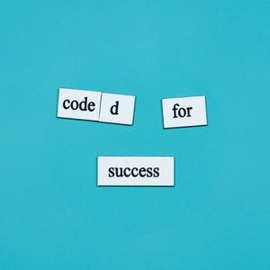 Genius Lab Gear's coded for success biologist word magnets