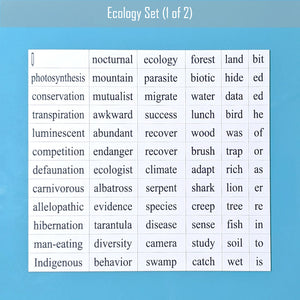 Genius Lab Gear's ecology word magnet set 1