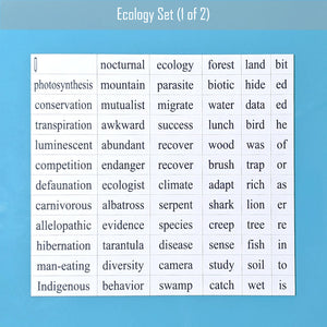 GLG - ecology word magnet set 1
