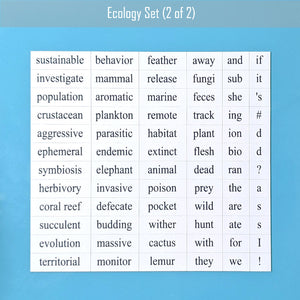 Genius Lab Gear's ecology word magnet set 2