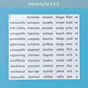 GLG - engineering word magnet set 1
