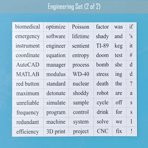 GLG - engineering word magnet set 2