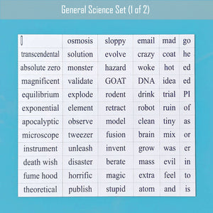 GLG - general science word magnet set 1