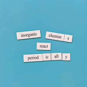 Genius Lab Gear's inorganic chemistry word magnets