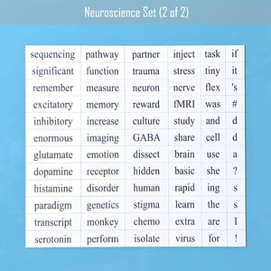 GLG - Neuroscience word magnet set 2