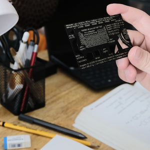 Pocket Chemist with organic chem periodic table reference and molecule stencil