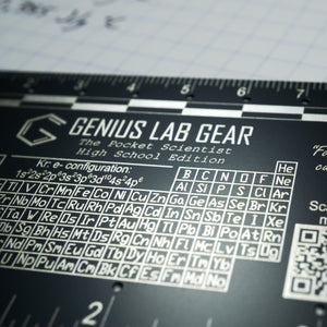 Genius Lab Gear's Pocket Scientist with periodic table reference card stem gift for teens