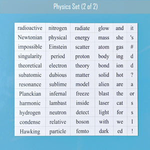 Genius Lab Gear's physics word magnet set 2