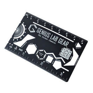 Genius Lab Gear's Pocket Chemist with organic chemistry drawing template molecule ruler for ochem