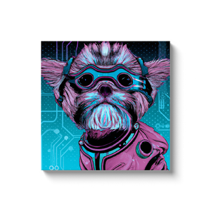 GLG - dog in space canvas wrap #1