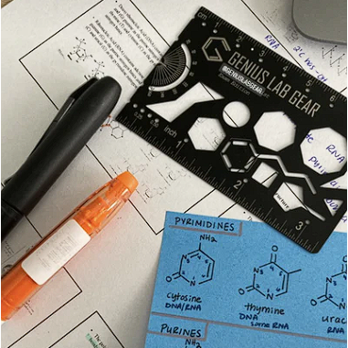 Chemistry molecule drawing stencil