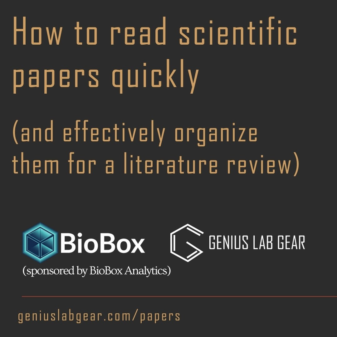 How to read scientific papers quickly (and effectively organize them for a literature review)
