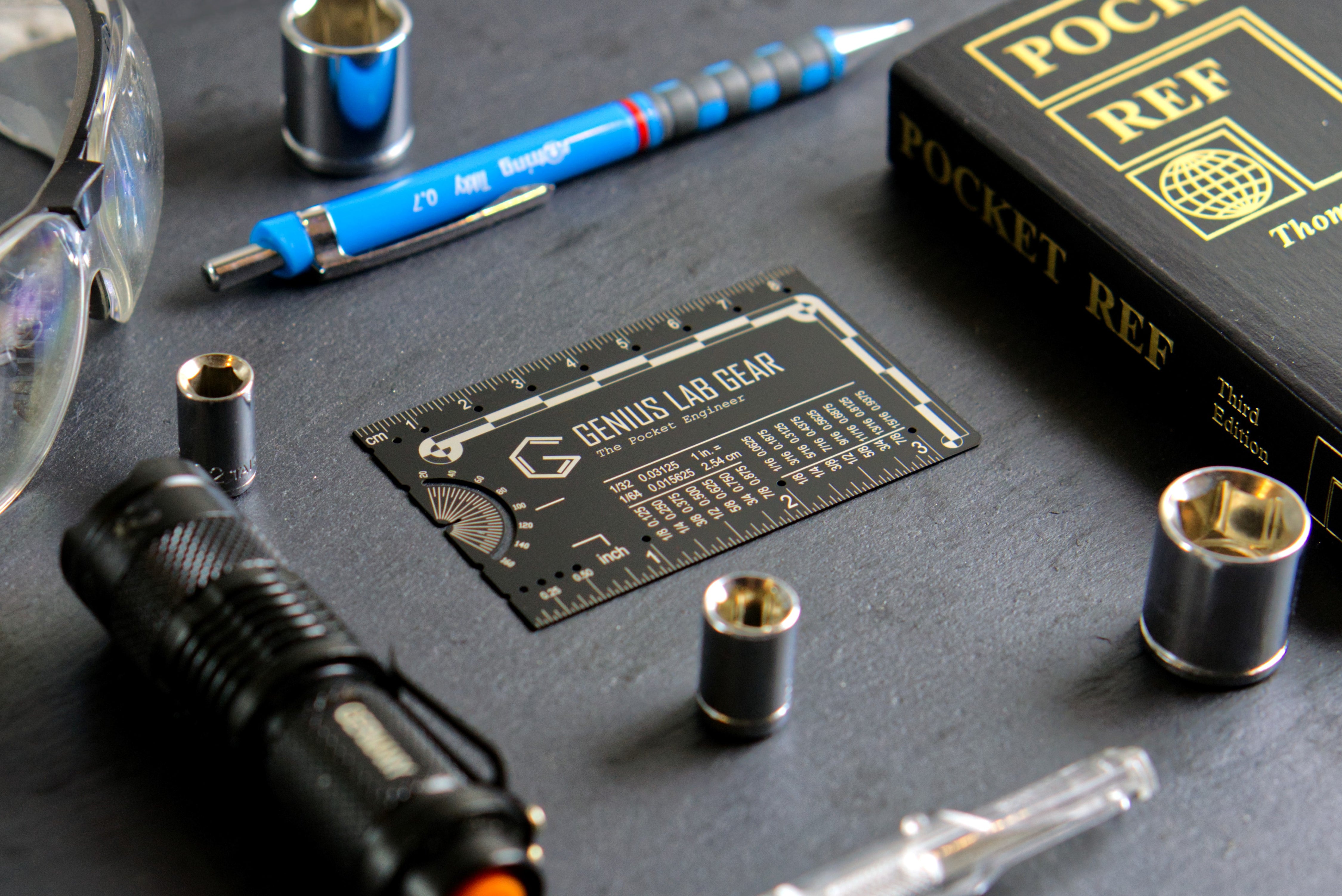 The Pocket Scientist - Scientific Ruler and Reference - Genius Lab Gear