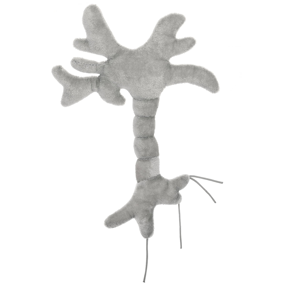 GIANTmicrobes brain cell plush toy back view showing neuron detail, science gift for pre-med students