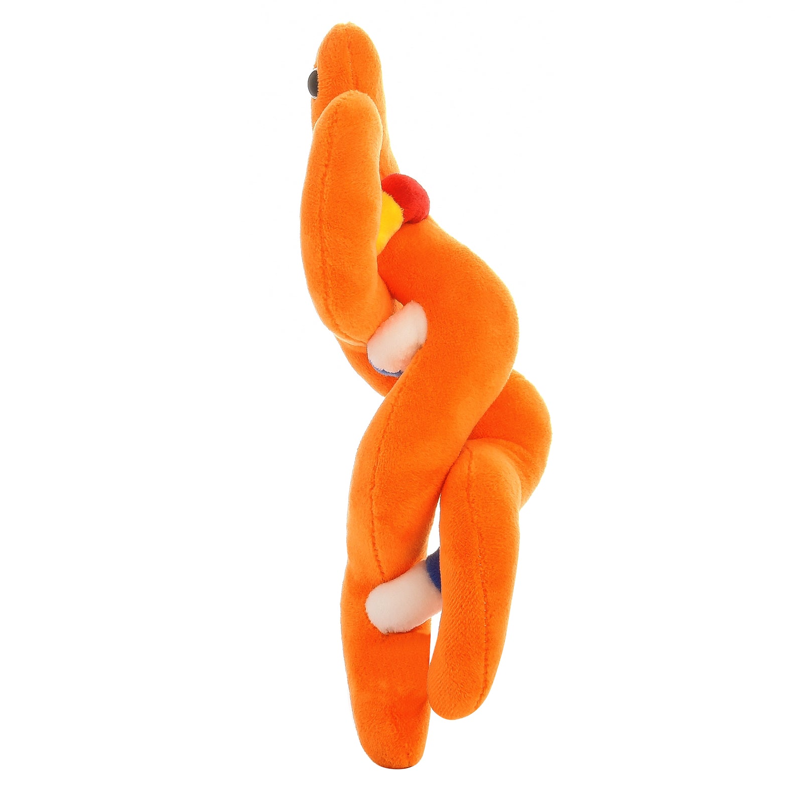 GIANTmicrobes DNA plush toy side view showing soft texture and double helix shape, science gift