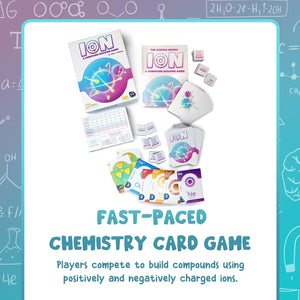 Ion chemistry game multiple players in action, educational gift for ages 8 and up