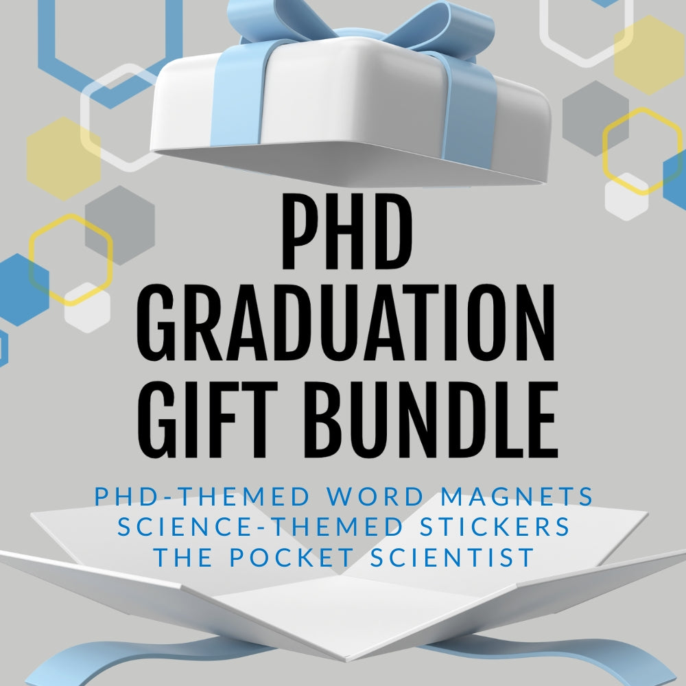 PhD Graduation Gift Bundle by Genius Lab Gear, gift for scientists