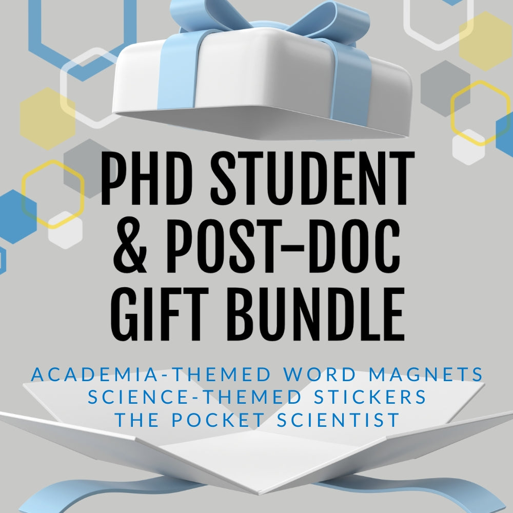 Gift bundle for phd students and post-doctorate by Genius Lab Gear, gift for scientists