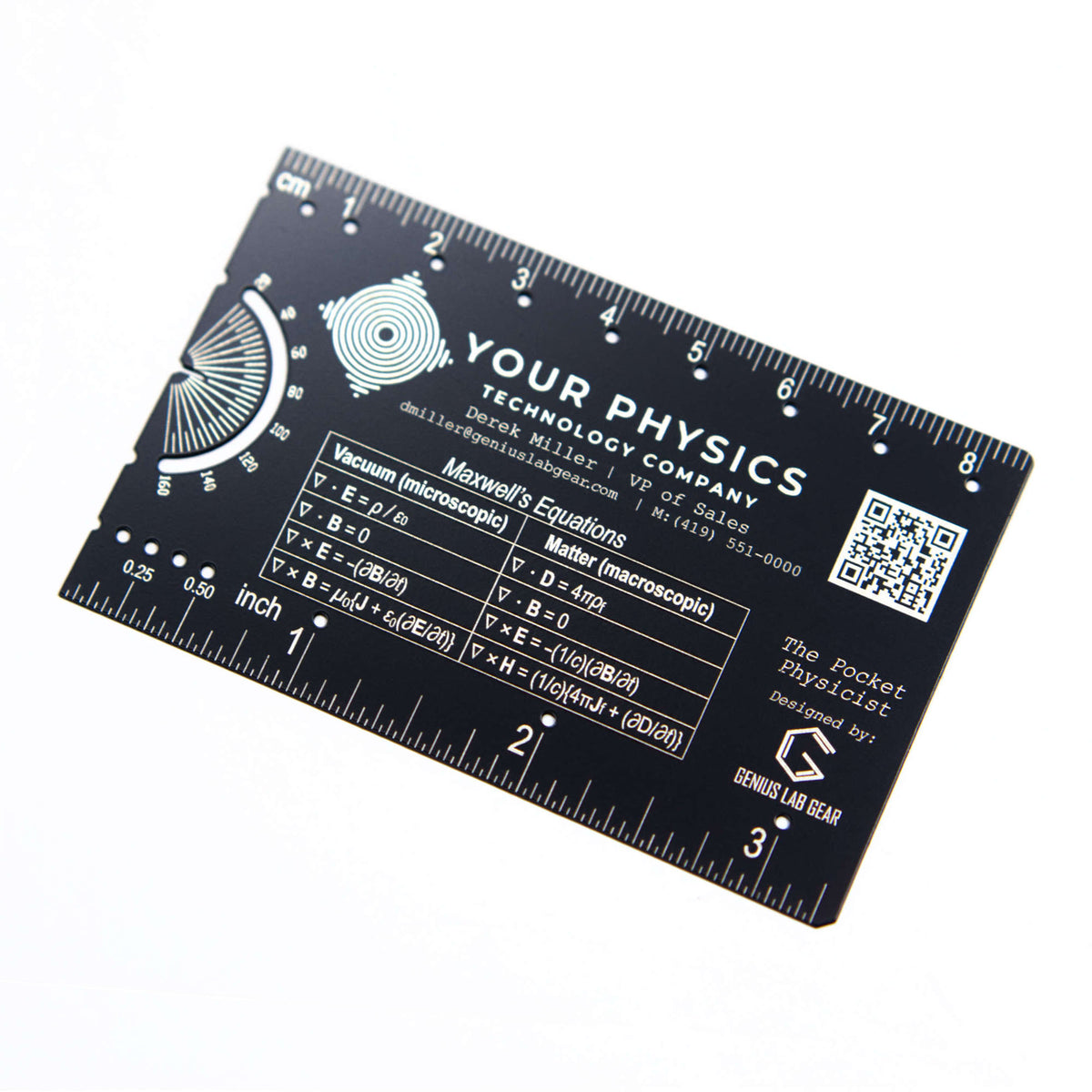 Genius Lab Gear's custom branded physics promo gift items, gift for scientists