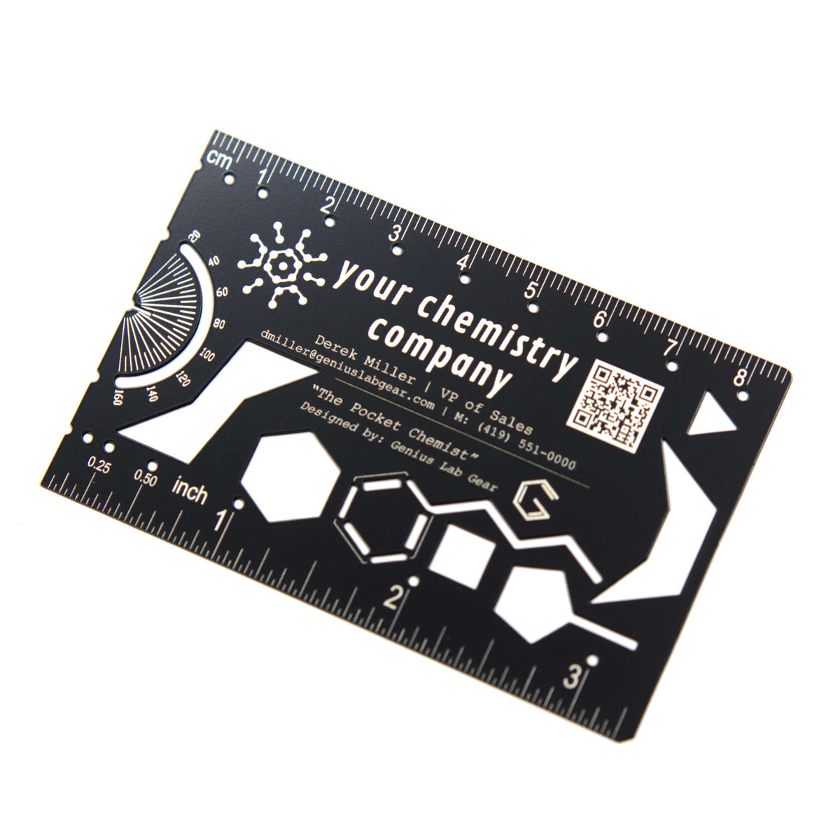 Genius Lab Gear's custom branded chemistry promo gift, gift for scientists