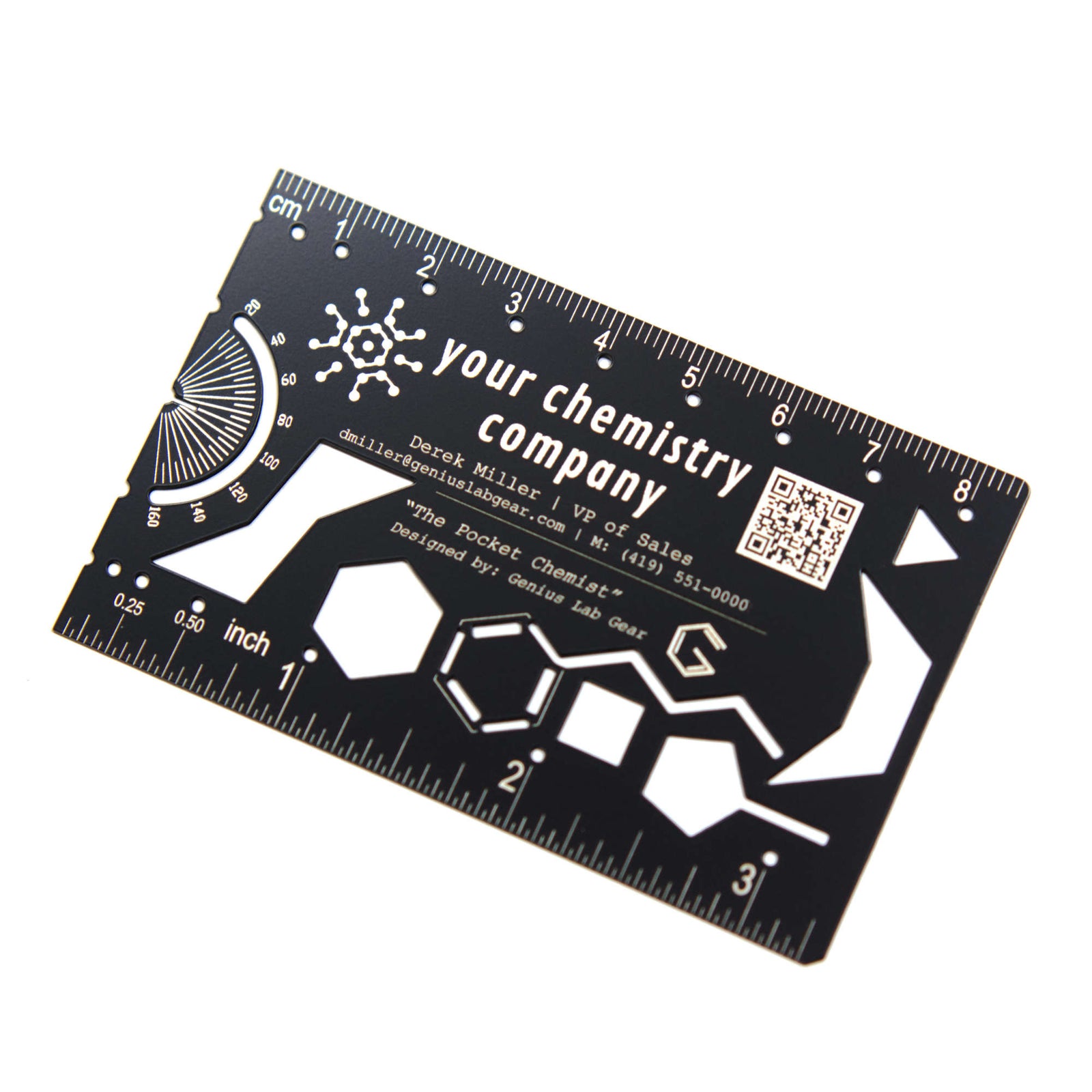 Genius Lab Gear's custom branded chemistry promo gift, gift for scientists