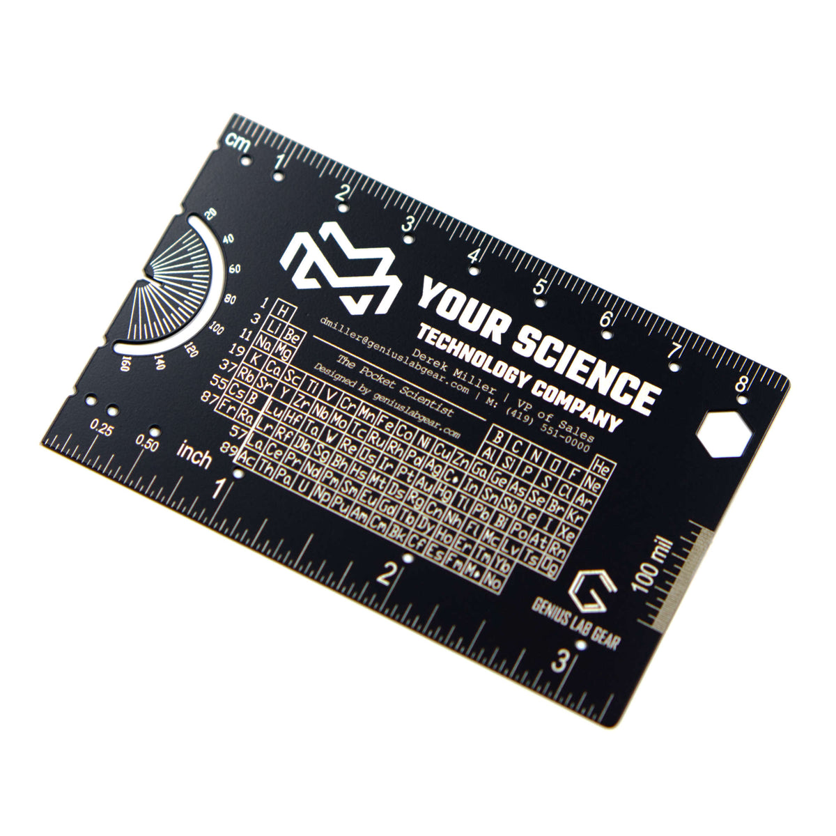 Genius Lab Gear's custom branded science swag gift items