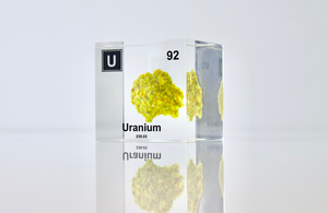 Uranium Element Cube (2 inch Autunite)