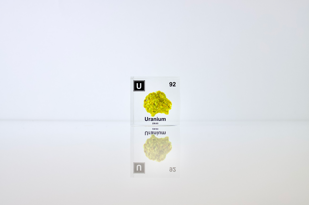 Uranium Element Cube (2 inch Autunite)