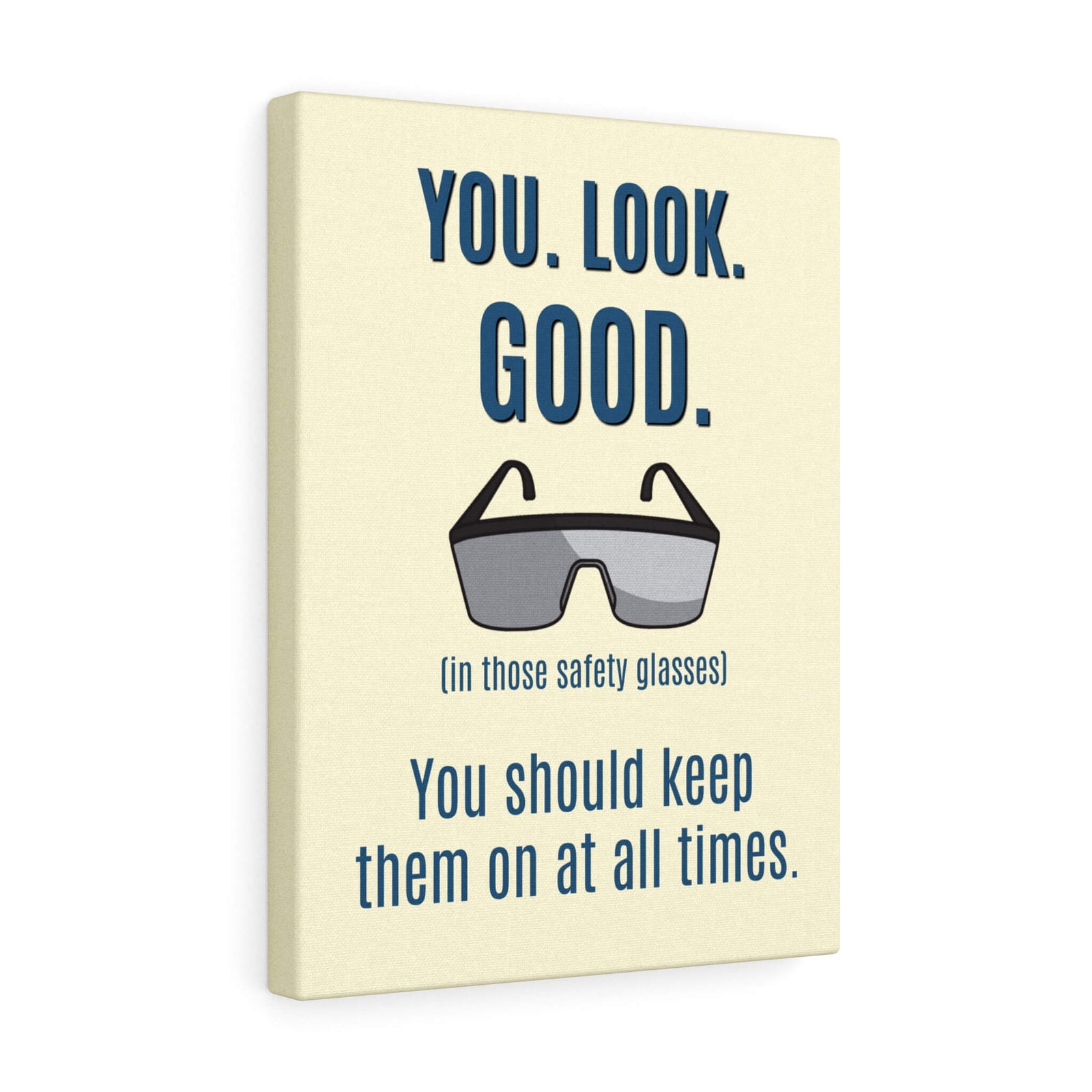 Laboratory Safety Glasses Sign, gift for scientists
