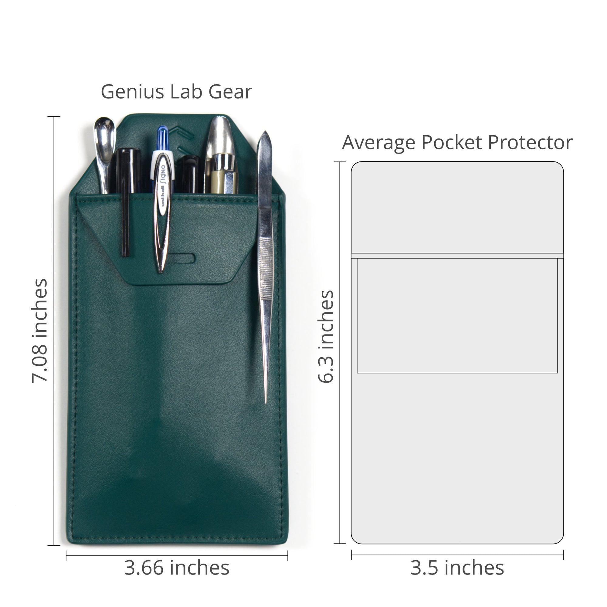 large pocket protector for scientists engineers and doctors