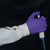 elastic knit cuffs reaching with glove and pipette