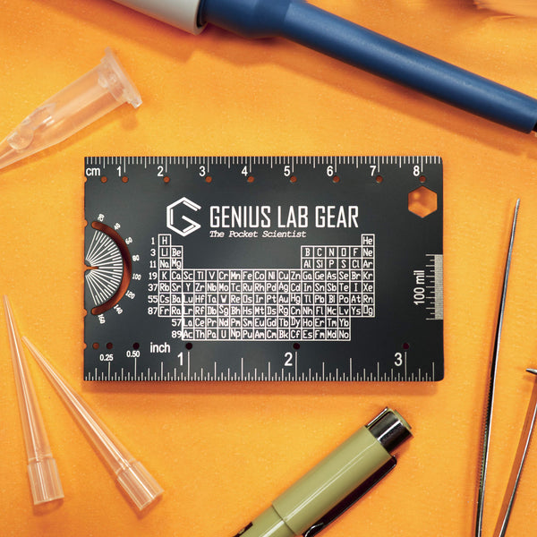 The Pocket Scientist - Scientific Ruler and Reference - Genius Lab Gear