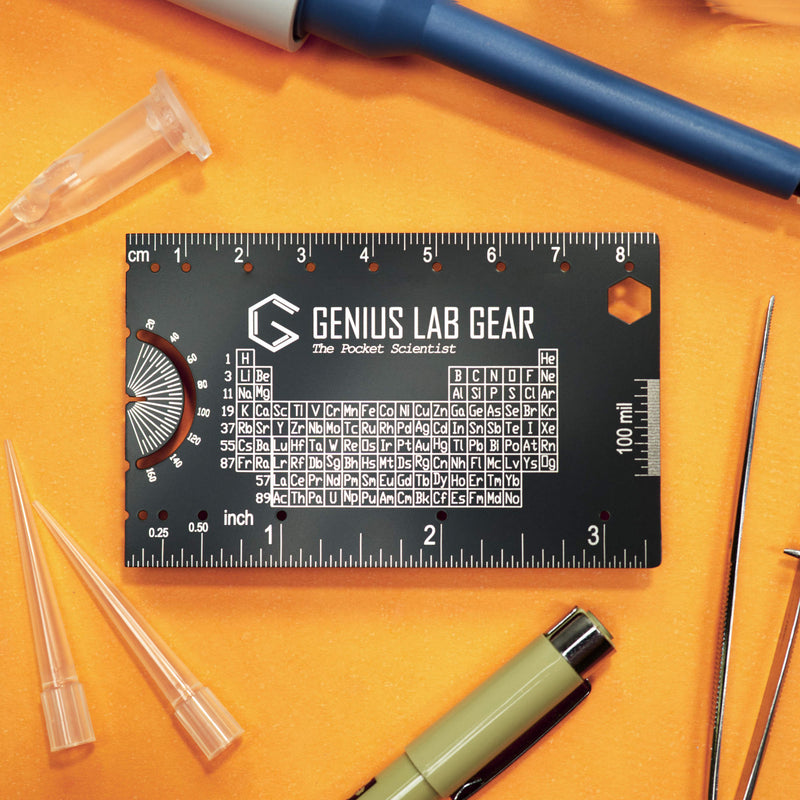 The Pocket Scientist - Scientific Ruler and Reference - Genius Lab Gear