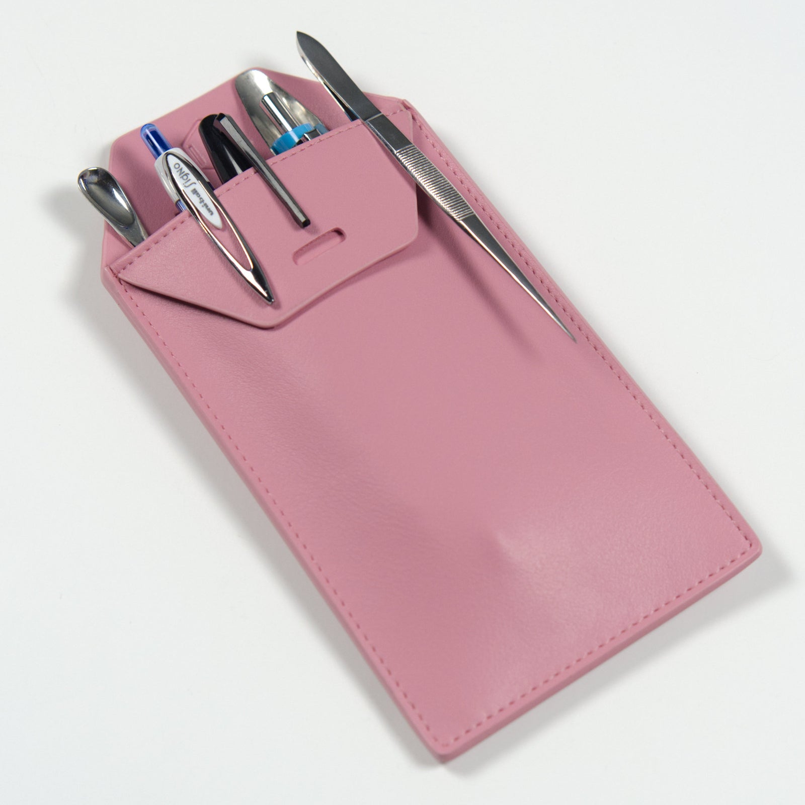 Cute pink pocket protector for lab coat wearers, gift for scientists