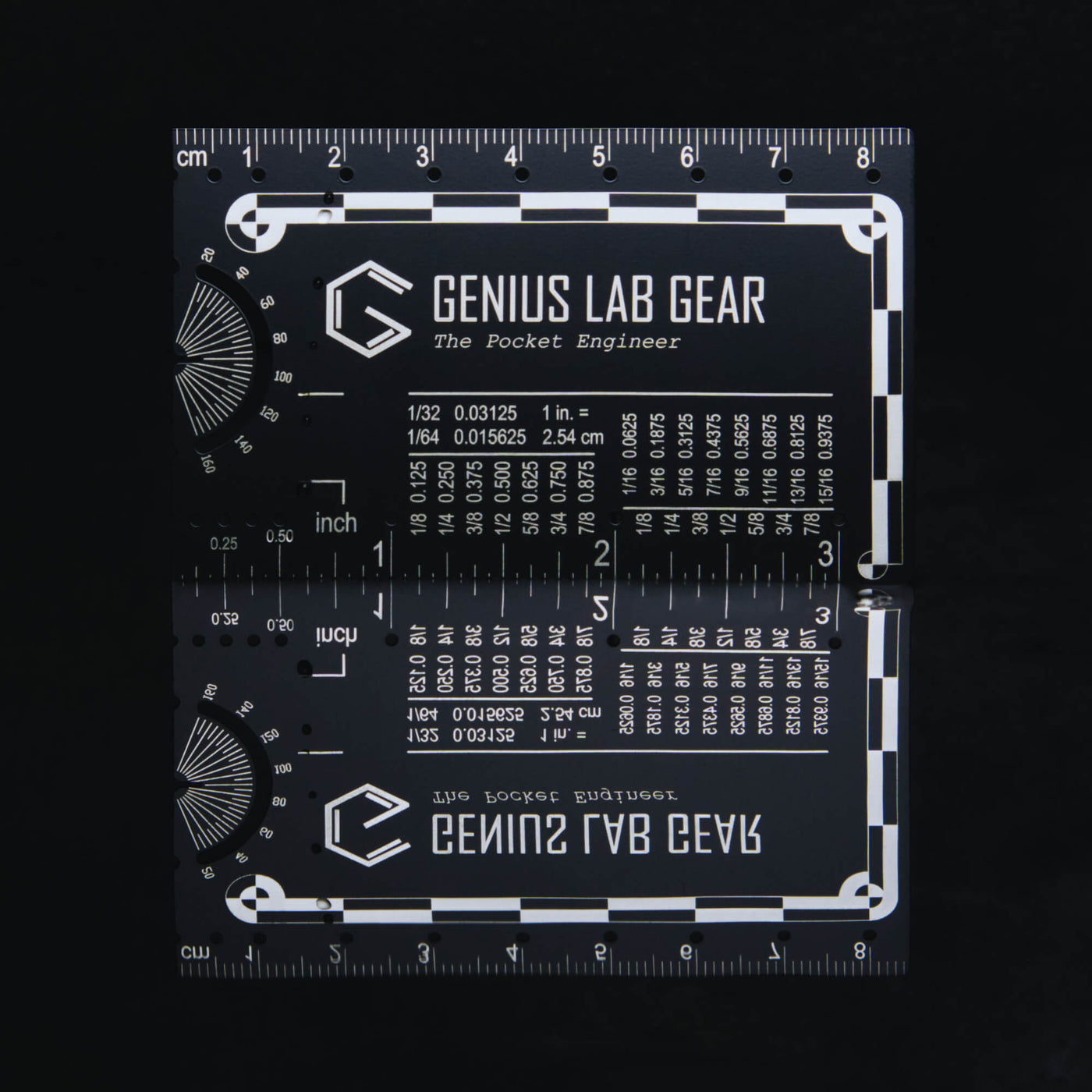 Wallet Ruler Card The Pocket Engineer - Wallet Ruler & Conversion Reference - Genius Lab Gear