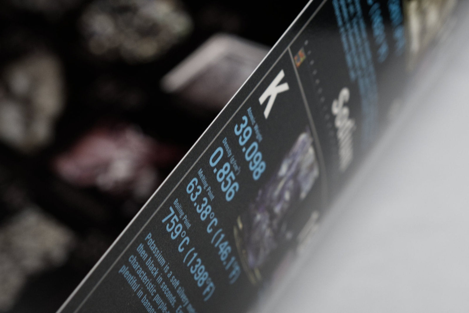 periodic table printed and laminated on thick high quality premium 100 lb paper