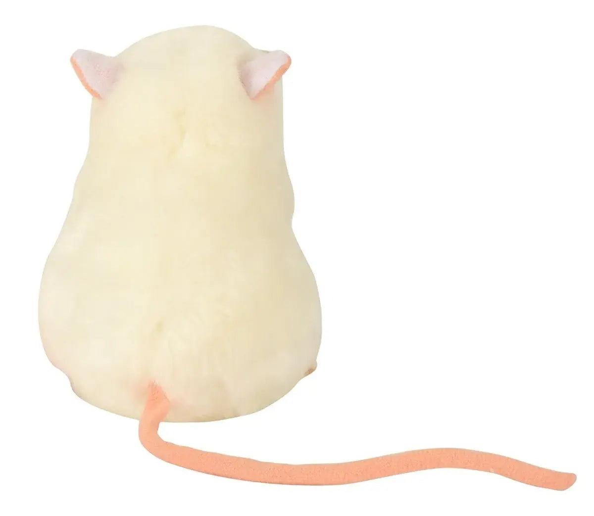 GIANTmicrobes white lab mouse plush toy angled view showing realistic mouse features, science gift