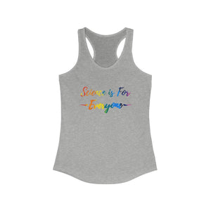 GLG - science is for everyone women's  racerback tank