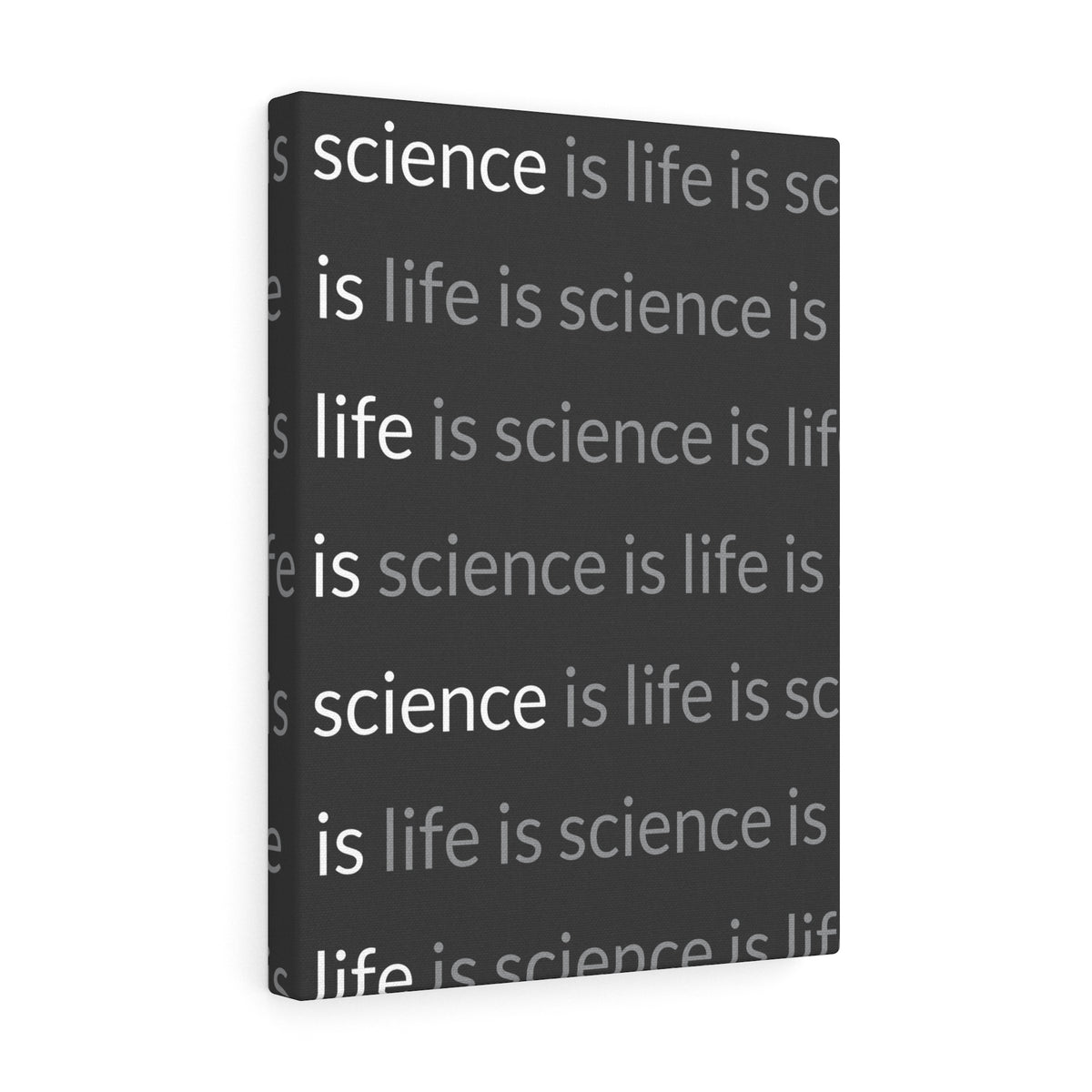 Science is life canvas wrap print