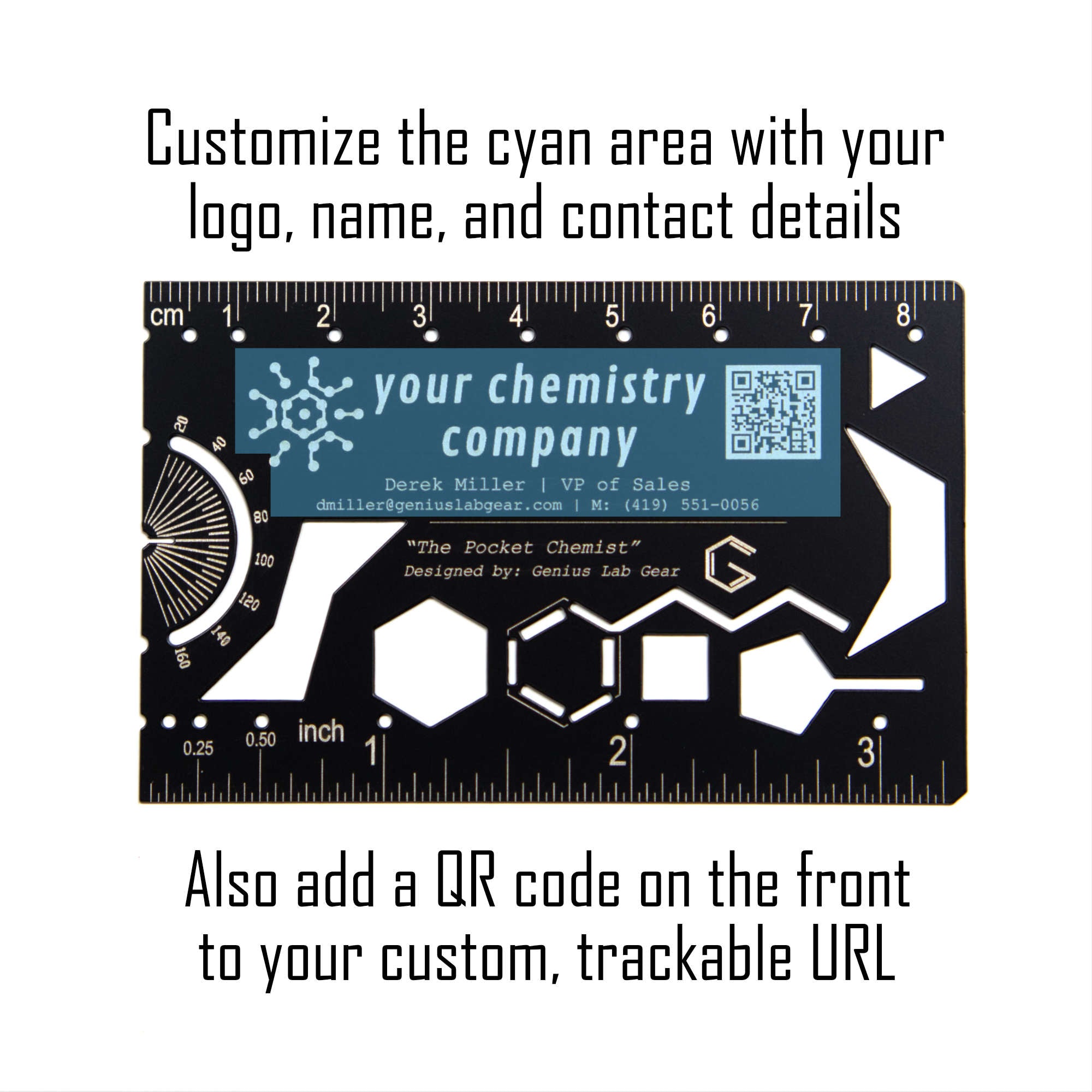 custom branded chemistry promo gift