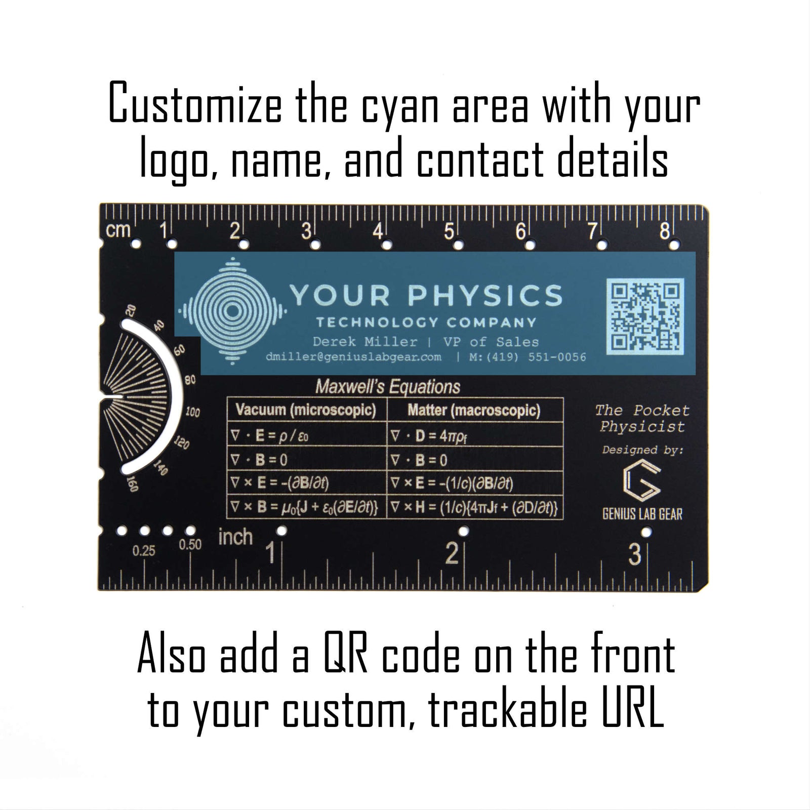 Genius Lab Gear's custom branded physics promo gift items