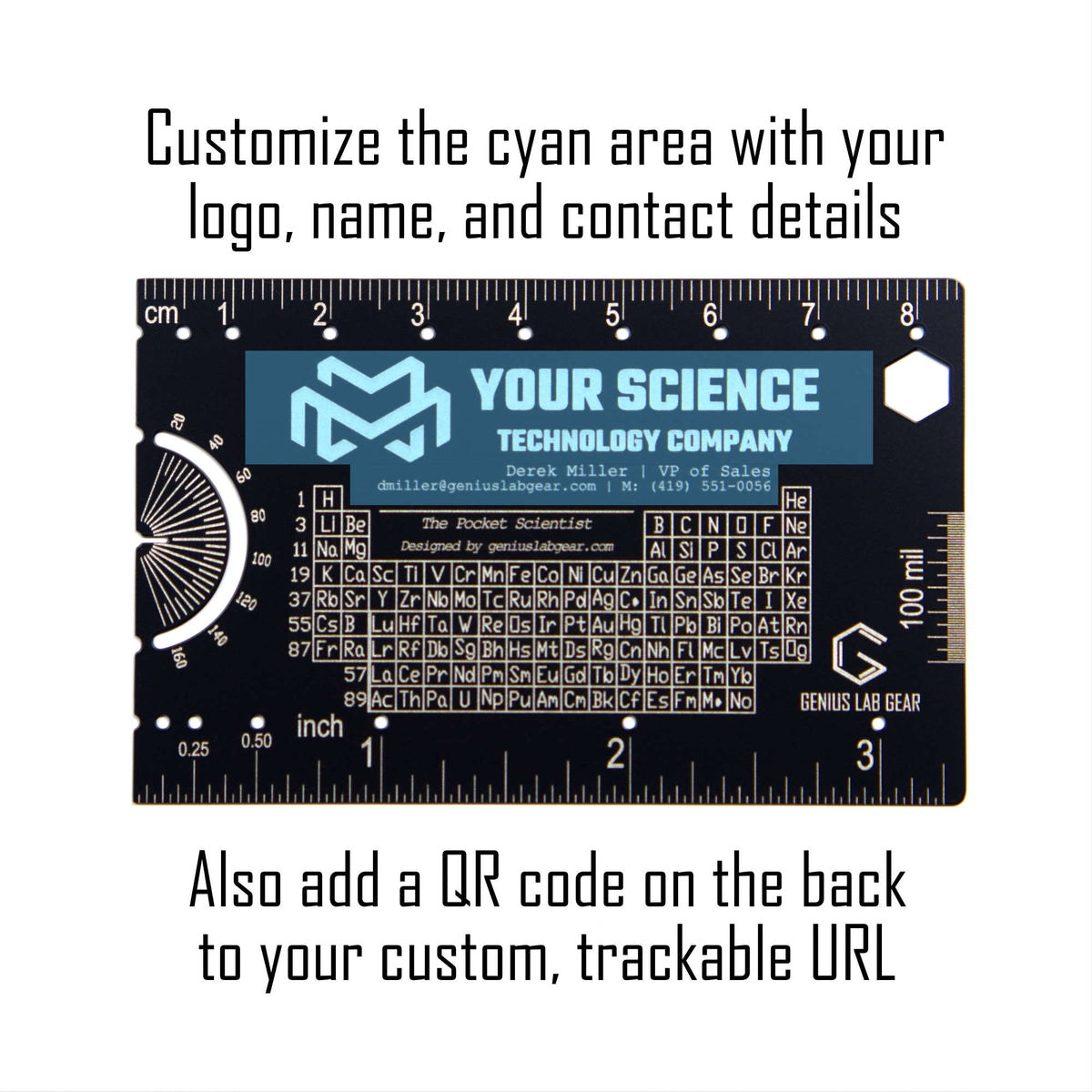 Genius Lab Gear's custom logo scientist promotional product
