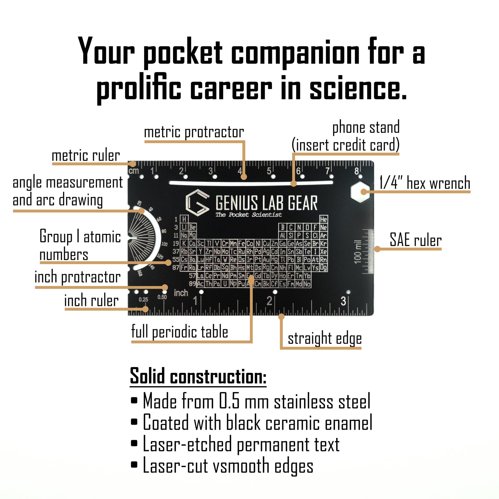 Pocket scientist by Genius Lab Gear, gift for scientists